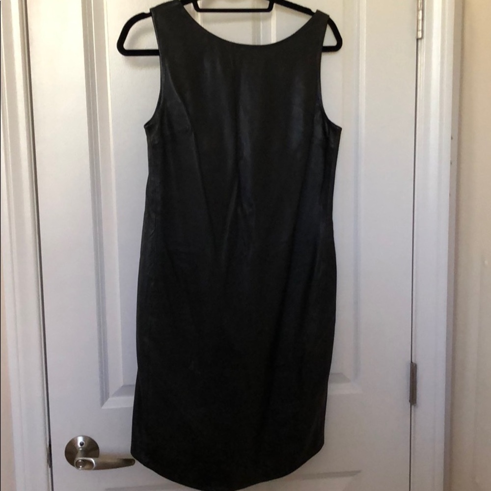 Helmut Lang leather dress